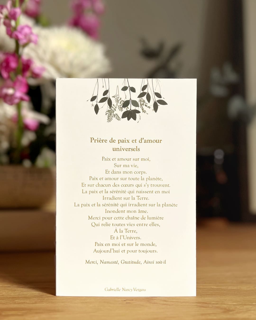 Carte de vœux et de prière - Lot de 3 – Image 2